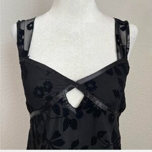 Elegant Black Floral Women's Blouse